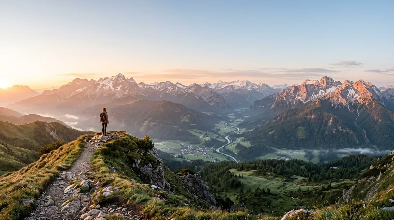 Swastik Tours travel stories and panoramic mountain landscape horizon