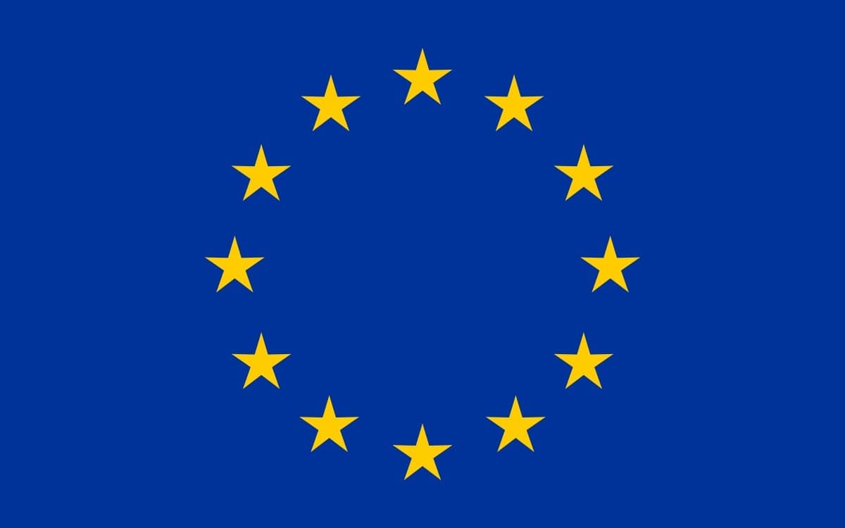 Official flag of the European Union for Schengen tourist and business visas