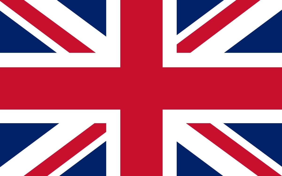 Official Union Jack flag of the United Kingdom for standard visitor visas
