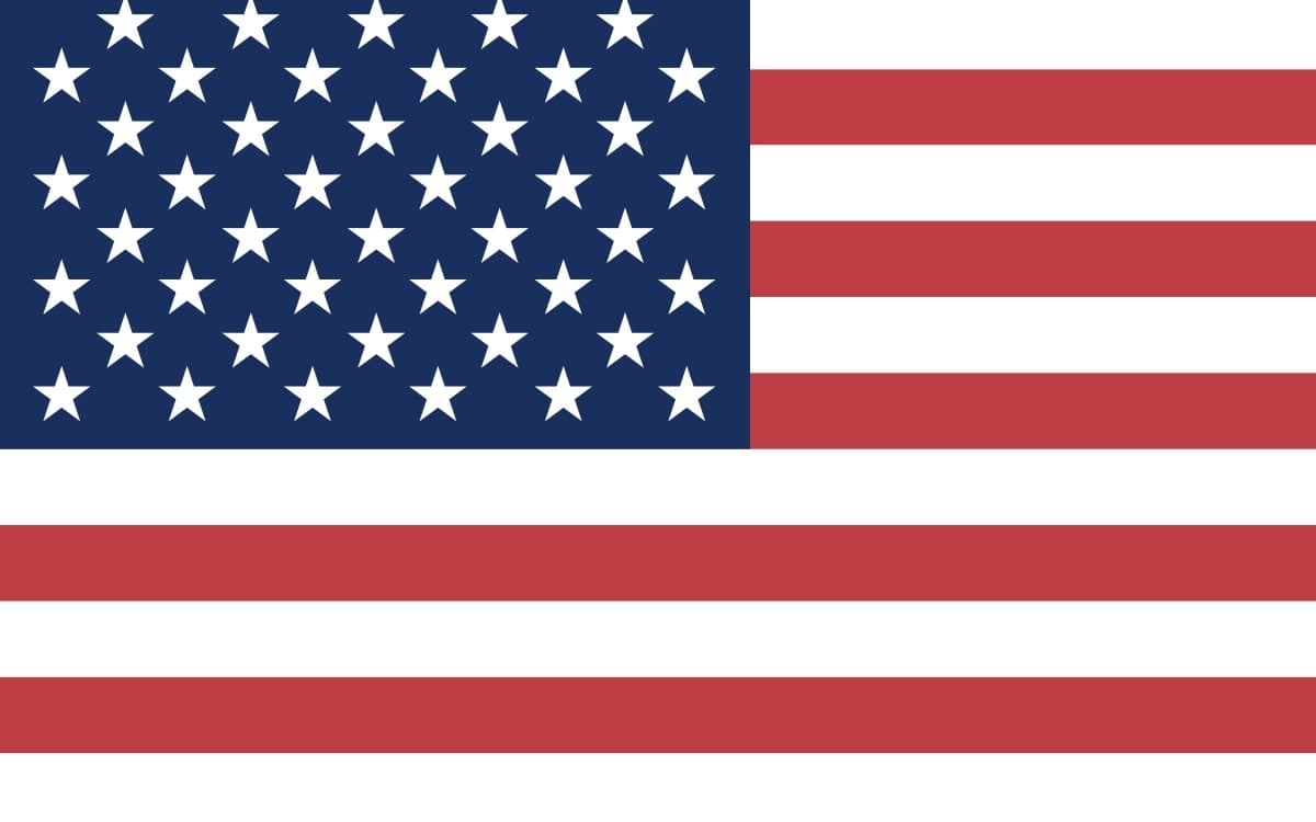 Official flag of the United States for B1 B2 visitor visa processing
