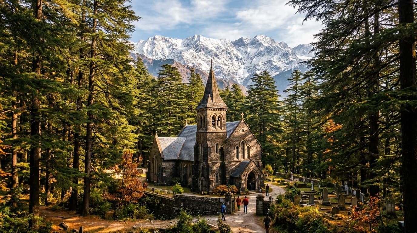 St. John in the Wilderness Church nestled in deodar pines in McLeodganj Dharamshala - Swastik Tours