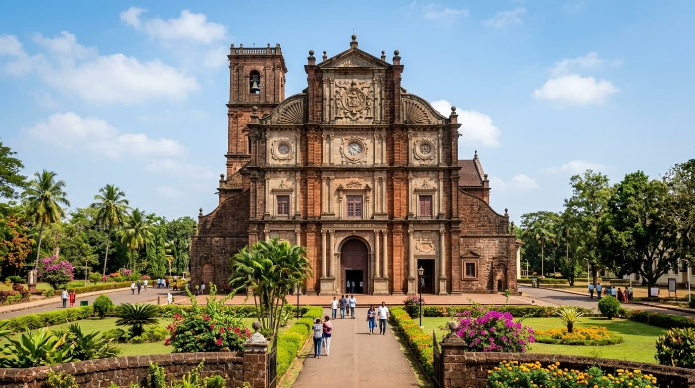 Basilica of Bom Jesus in Old Goa UNESCO World Heritage Site